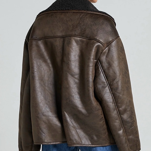 Showpo. Jackets & Blazers - Showpo Brown Teddy Jacket